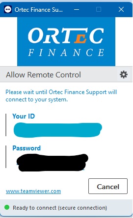 Ortec Finance support tool