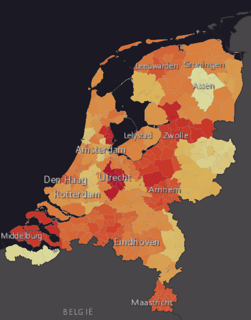 Maandalert mei - prijsontwikkeling per gemeente
